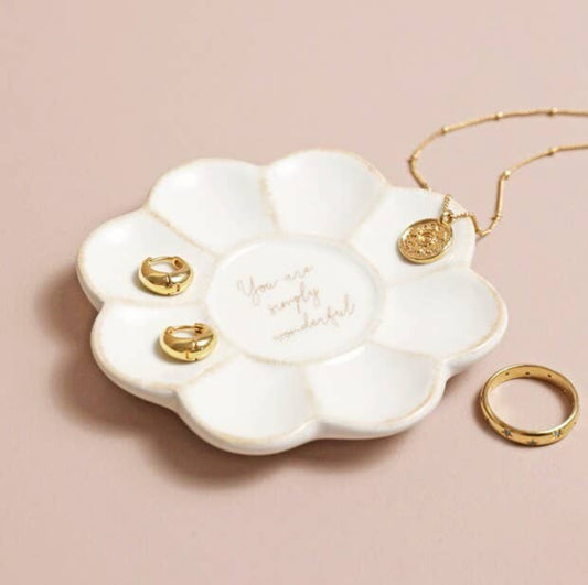 You are Wonderful Flower Trinket Dish