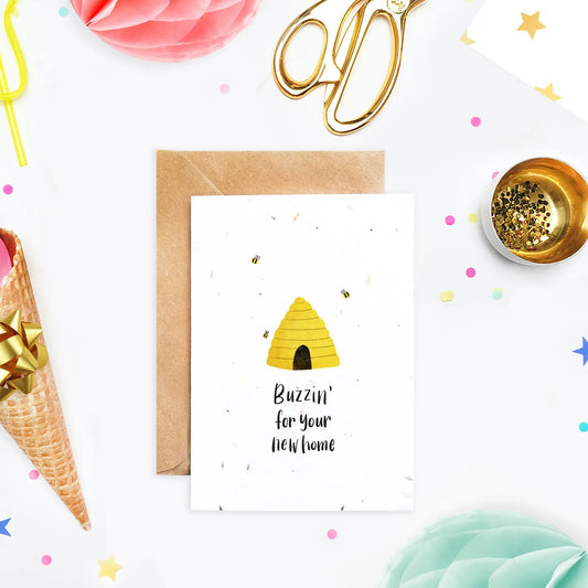 Buzzin' For Your New Home | Plantable Greeting Card