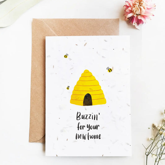 Buzzin' For Your New Home | Plantable Greeting Card