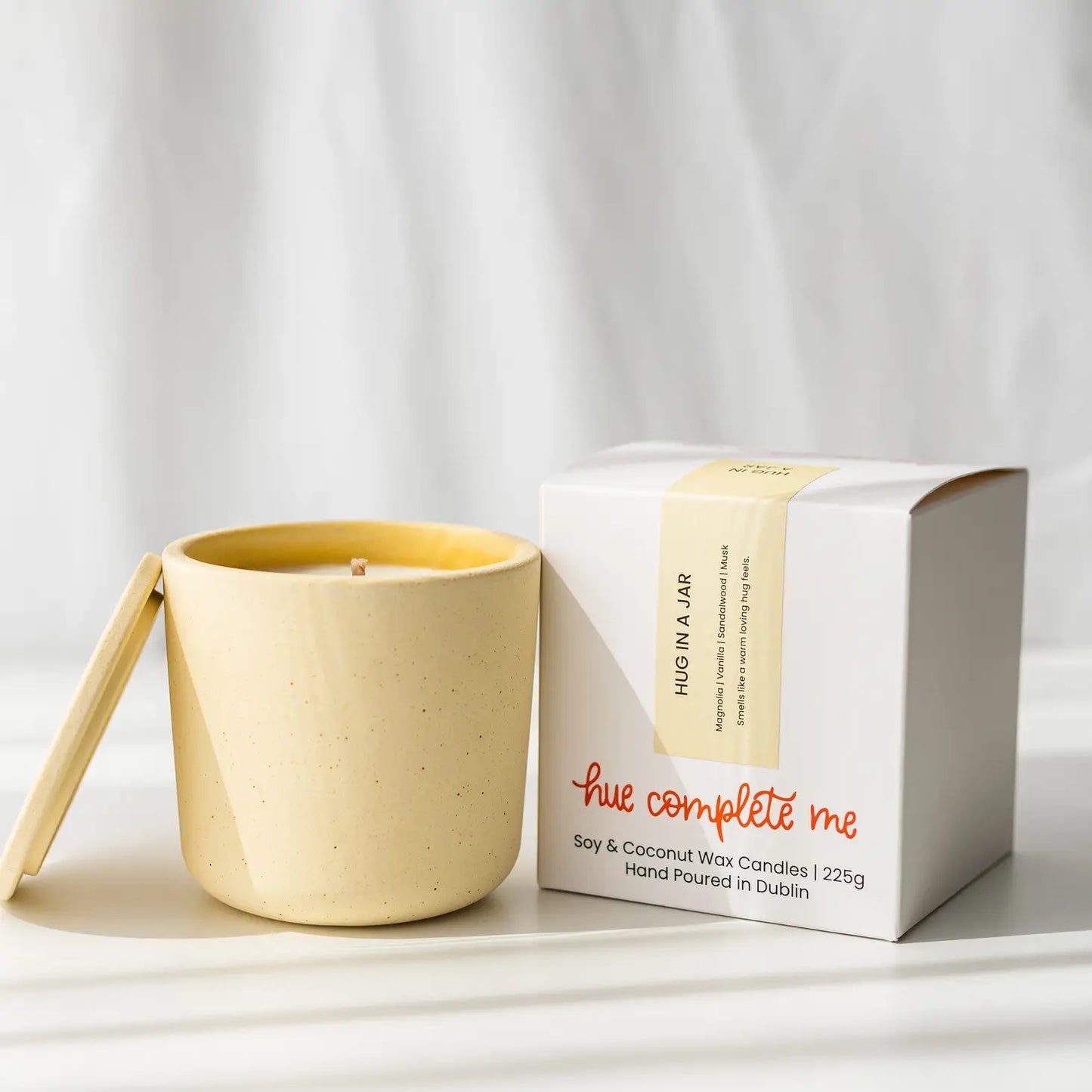 Hug in A Jar Jesmonite Jar Candle