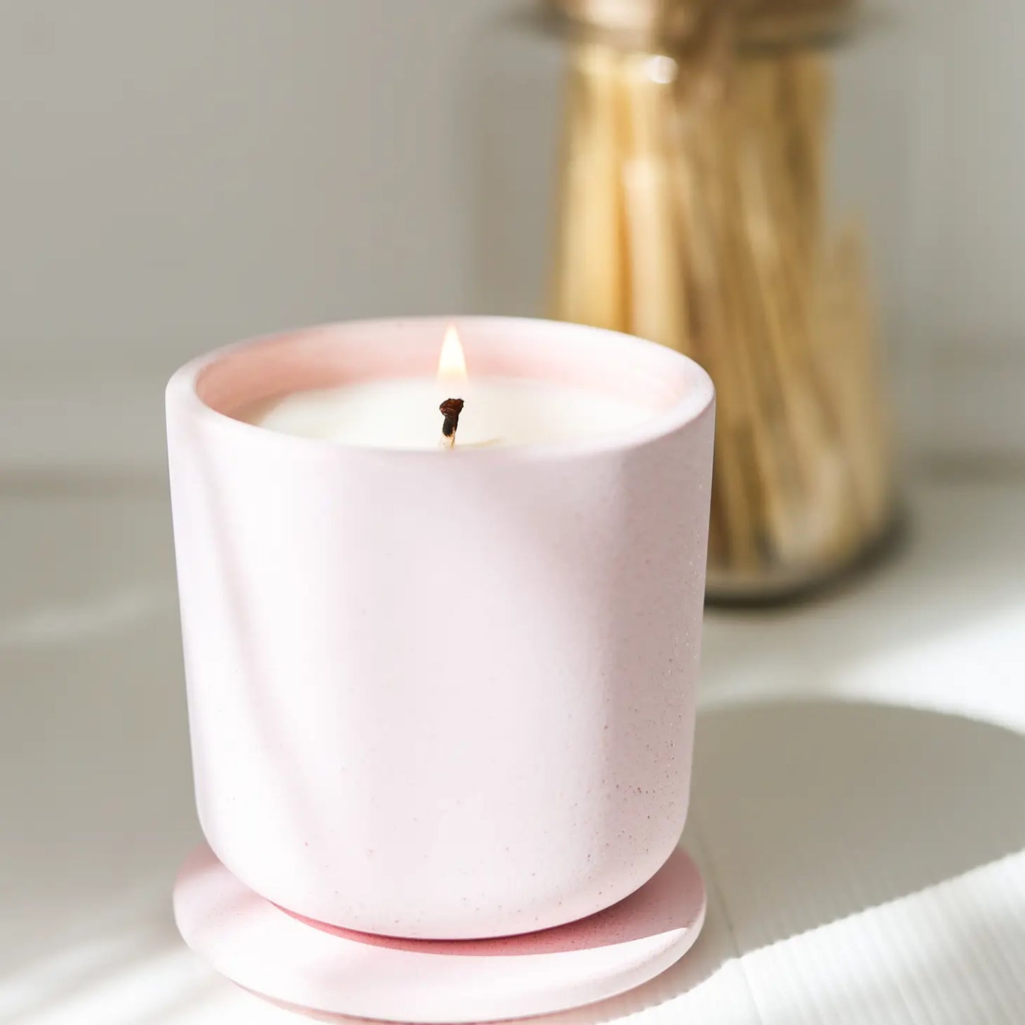 Secret Garden Jesmonite Jar Candle