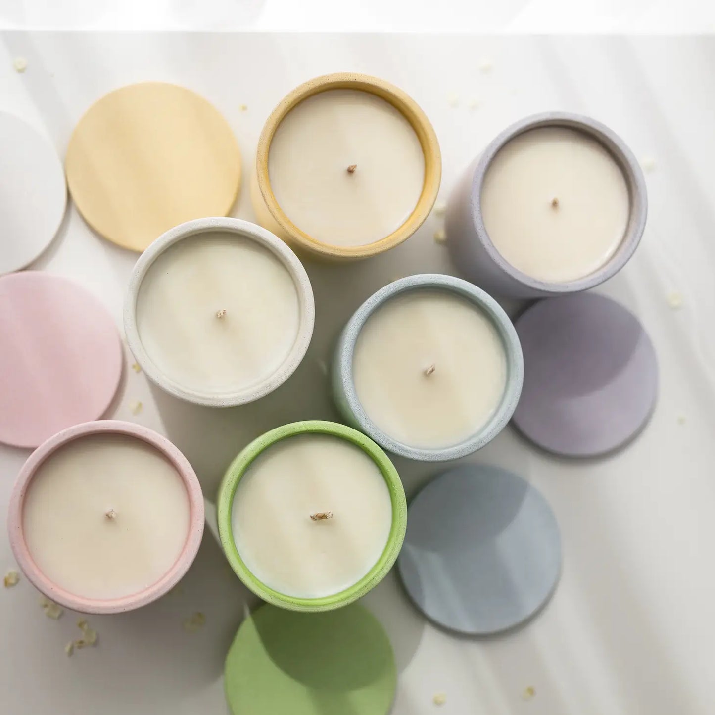 Sweet Amber Jesmonite Jar Candle