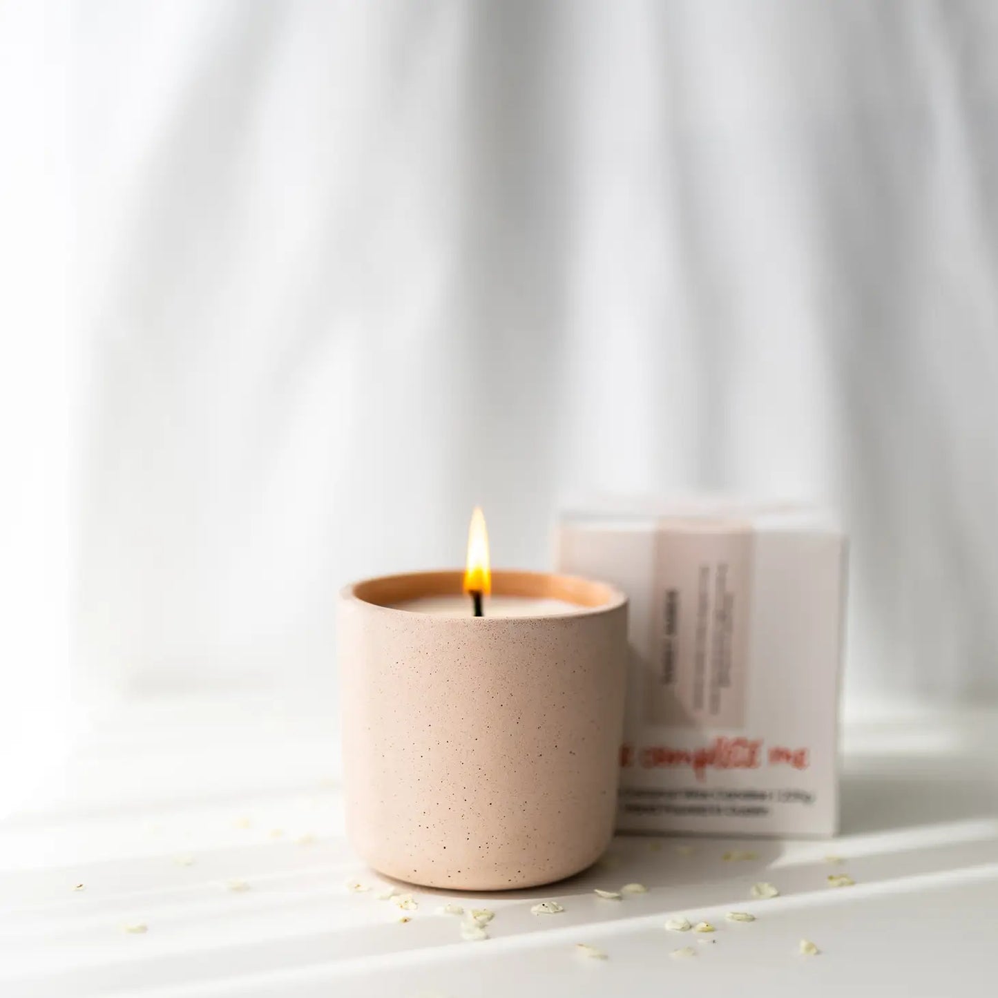 Sweet Amber Jesmonite Jar Candle