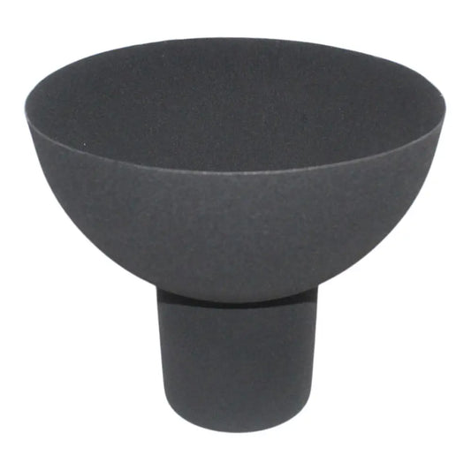 Black Bowl on Foot - Medium
