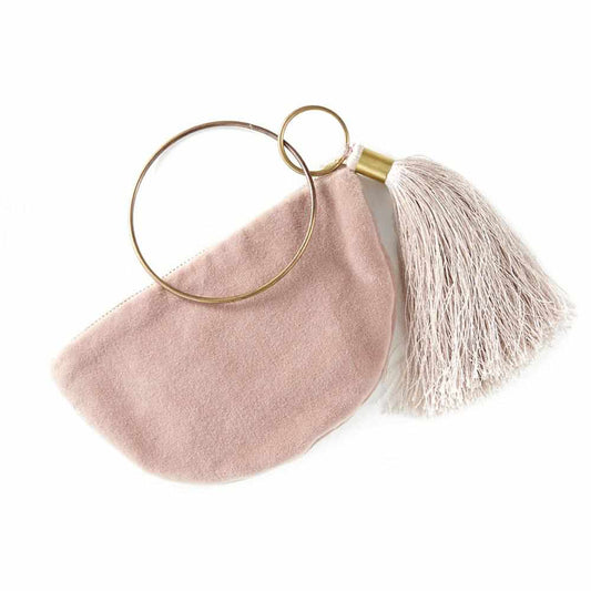 Velvet Bangle Purse - Musk