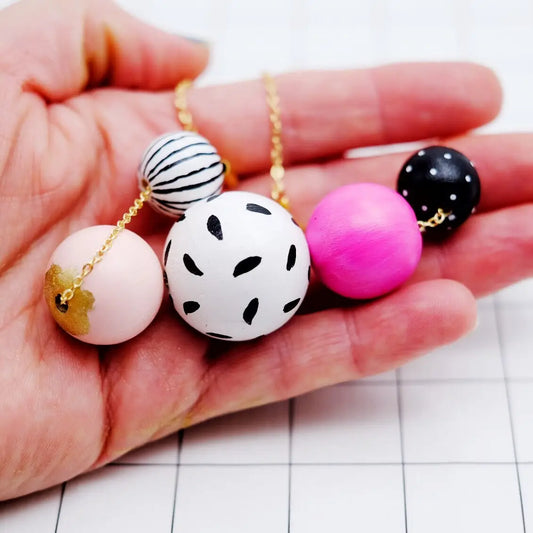 Pink Beaded Necklace