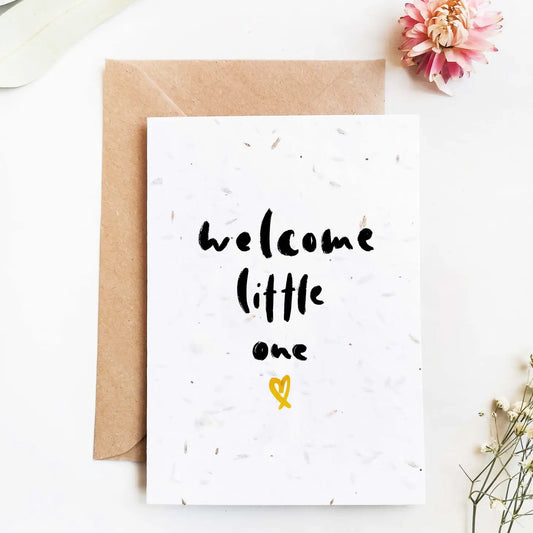 Welcome Little One Plantable Greeting Card