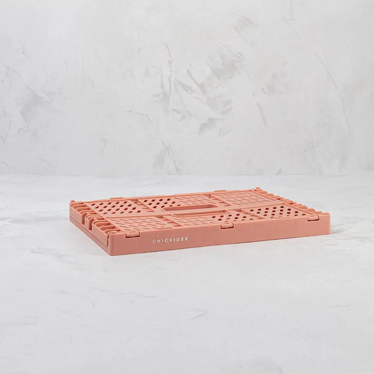 Rust Mini Folding Storage Crate