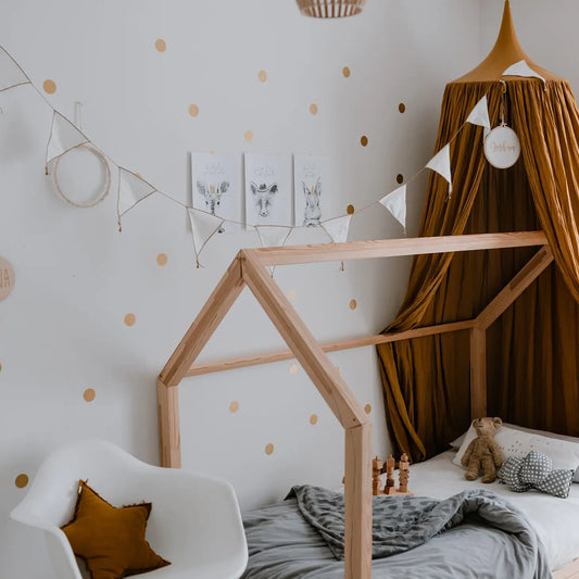 Gold Dots Wall Stickers