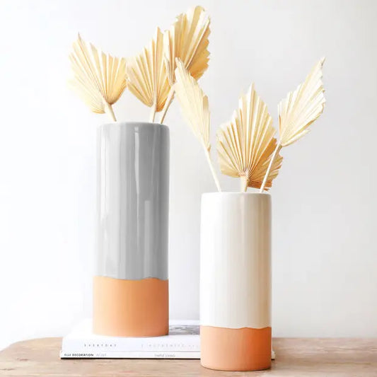 White Glaze Dipped Vase