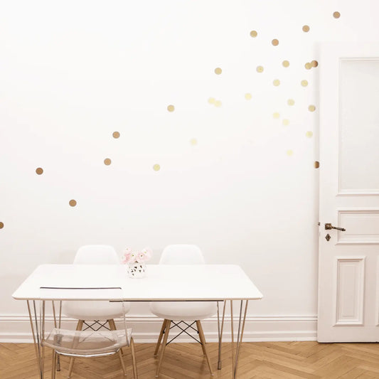 Gold Dots Wall Stickers